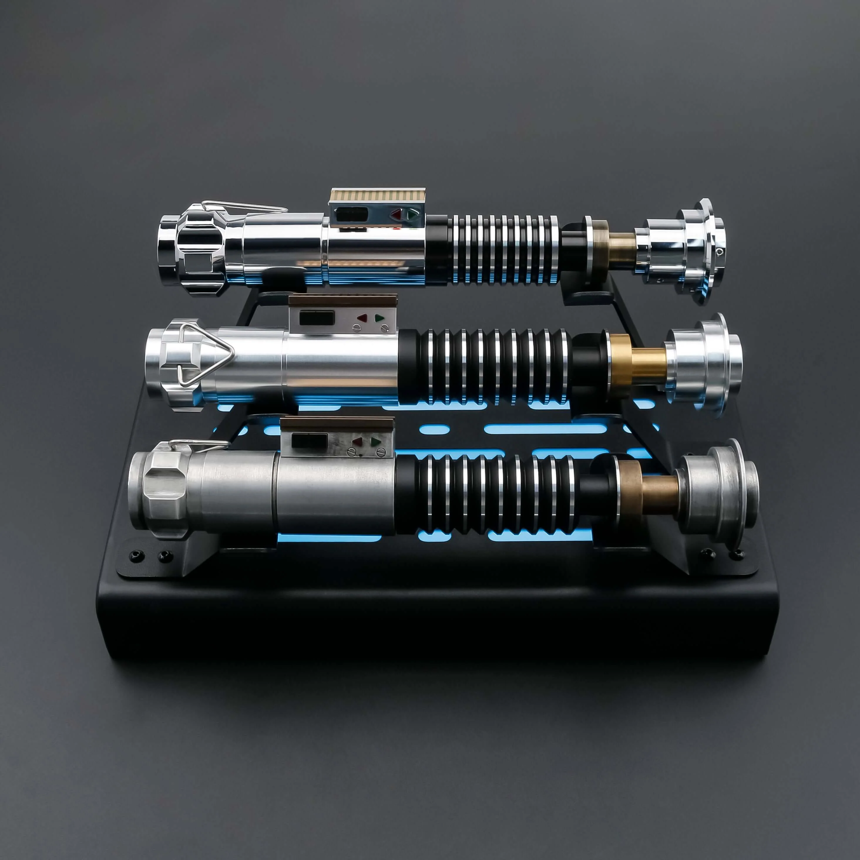 Light Up Metal Triple Saber Stand (Holds 3 Sabers RGB)